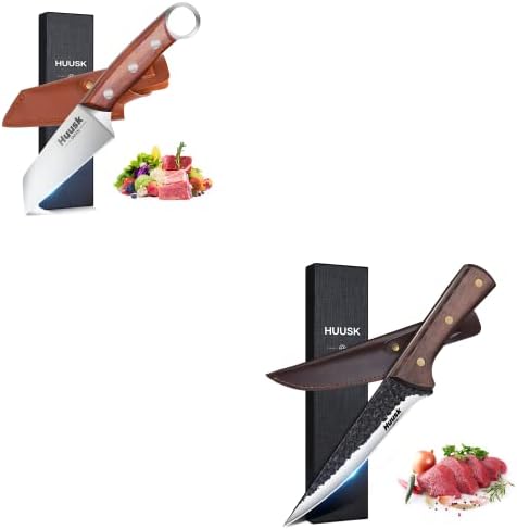 Хуск Јапонија Нож Мало Месо Нож Пакет Со Кујна Готвач Ножеви За Месо, Риба, Живина