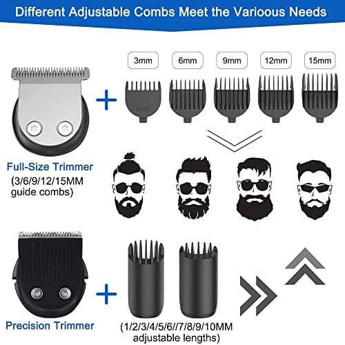 Mrxfn бербер ножици клипири за коса за мажи, професионални тримери за коса за коса за мажи за мажите, комплет за сечење на косата