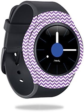 MOINYSKINS Кожа компатибилна со Samsung Gear S2 Smart Watch Cover Shap Ships Skins Lavender Chevron