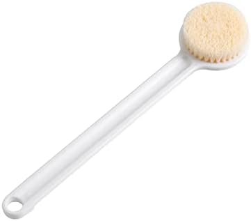 Четка за туширање во мабек за када со долга рачка четка мека тело чистач за туширање ексфолијатор за чистење на кожата за чистење