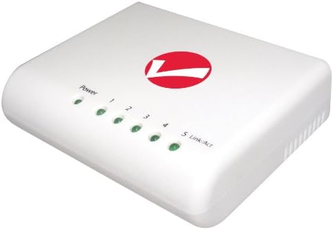 Intelliet 5-порта 10/100Mbps Брз Етернет канцелариски прекинувач