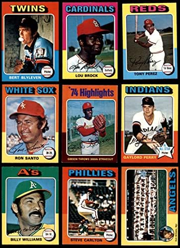 1975 година, делумно комплетен комплетен комплет за бејзбол о-пи-чиј