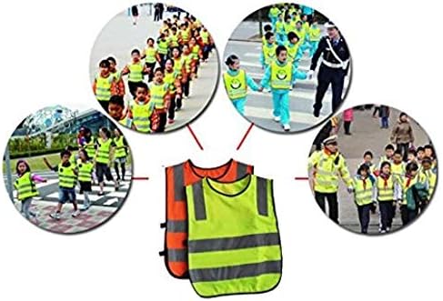 Деца рефлексивни безбедносни елек со висока видливост, лесна елек, безбедносен градежен елек, елек, дишењето на елек сообраќајниот мрежи