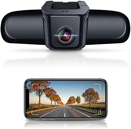 Fitcamx 4K Двојна Цртичка Камера, Преден И Заден Автомобил Рекордер СО WiFi, 2160p+1080p Снимање, Универзална Камера На Контролната Табла Со