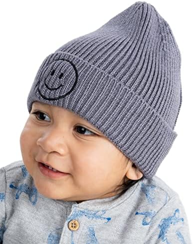 Фанки Junуники бебе Бени Смајли Смајли лице Зимски капачиња за новороденчиња Дете за деца, топла мека зимска капа за деца 0-12 месеци