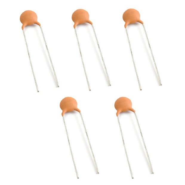 Комплет за керамички кондензатор на филект 10 парчиња 50V 150pf Дискови Кондензатори за електронско коло за DIY, случајна боја