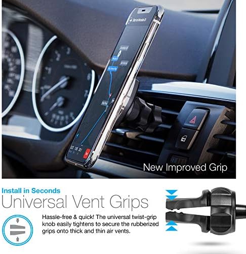 Назтех Magbuddy Car Air Vent Conter држач за мобилни телефони [Бесплатни раце - Лесно инсталирајте] Универзална компатибилност за iPhone