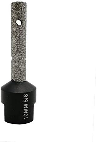 XMEIFEI ДЕЛОВИ вежба сет 2pcs 10mm Вакуум Лемени дијамант прст битови со 5/8-11 Нишка Зголемување Облик Круг Откос постојните Дупки Долги вежба битови