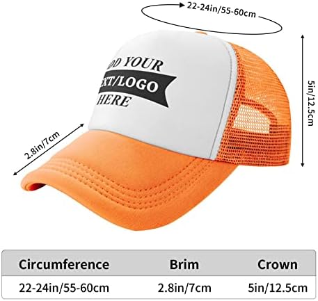Прилагодени капи Персонализирани капа Персонализирајте ја капачето за бејзбол капа прилагодлива капа за камиони за мажи и жени и жени