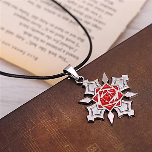 усонгс Аниме Вампир Витез ѓердан приврзок роза лого значка накит за мажи и жени околу роденденски подарок