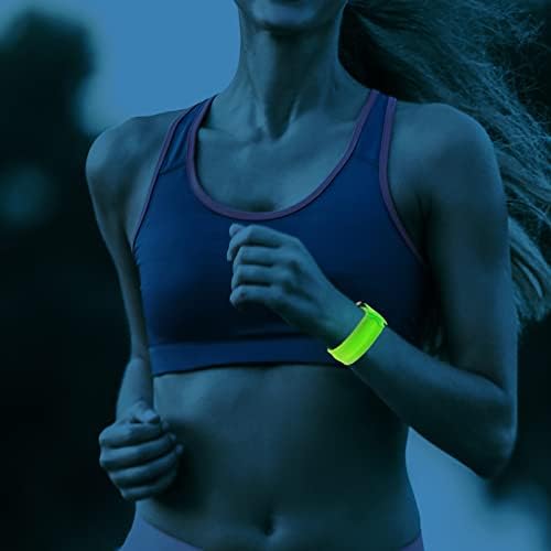 Inoomp LED Running Armband осветли спортски рачки на рачни рачки кои блескаат ноќни нараквици кои трепкаат безбедносни амбалажи на отворено зглобот бенд за тркачи кампери џог