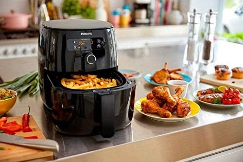 Philips Premium Digital Airfryer со технологија за отстранување на маснотии, црна)