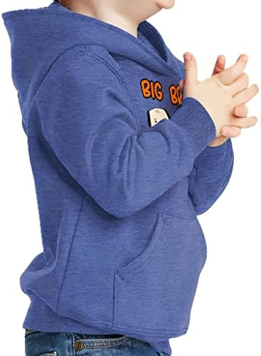 Биг брате дете пуловер качулка - смешно пушка сунѓер руно качулка - тематска качулка за деца