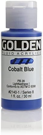 Златна течност акрилна боја 1 унца-кобалт сина