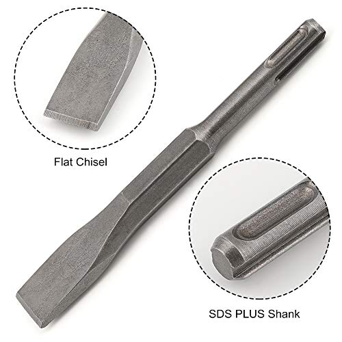 Comoware SDS Plus Bits, Rotary Hammer Dript Bits поставени со точка длето, рамен длето -isидарски бит поставен за тули, цемент,