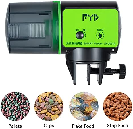 Автоматски фидер за риби на Fyd - аквариум електричен автоматски фидер за риби за мал риба храна храна за храна, автоматски