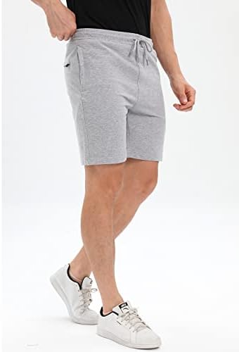 Qietopeb Mens Sum Shorts со џеб од патент