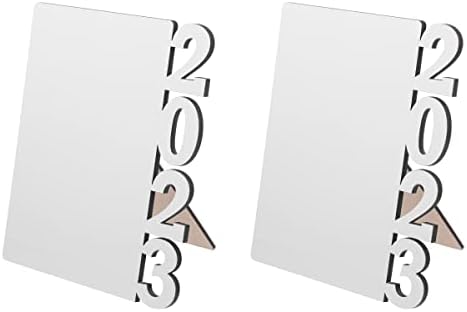 Tofficu 2PCS 2023 Дипломирање Рамка за слика Сублимација Фото рамка празно навивачки десктоп украс