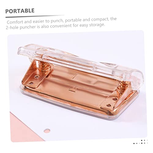 MagicLulu Doyn Punch Rose Gold Stapler 6 парчиња канцелариски материјали за замрзнување на алуминиумска легура на алуминиум