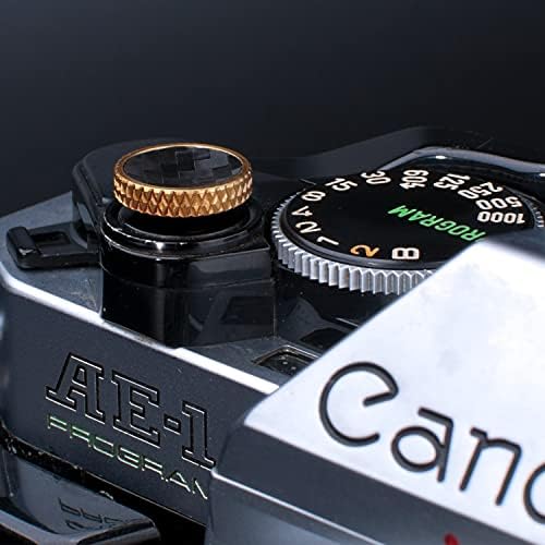 Копче за блендата на камерата Пибиетн, копчето за ослободување на бакар со меки ролетни компатибилно со копчето Фуџифилм Фуџи Сони Леика Камера