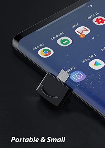 USB-C женски до машки адаптер компатибилен со вашиот Samsung Galaxy Tab Active Pro OTG со тастатура Type-C за тастатура за проширување на уреди,