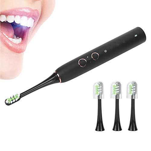 Електрична четка за заби, електрични четки за заби 4 режими за чистење на запчаници за полнење на ултразвучна четка за заби Белење