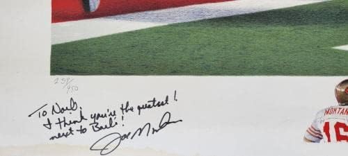 Бил Волш oeо Монтана потпиша автограмиран 20x24 лито постер 49ерс до Ноел ЈСА - Автограмирани НФЛ фотографии