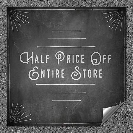 CGSignLab | Половина цена од целата продавница -Chalk агол Тешки индустриски самолепливи алуминиумски wallидови decal | 36 x36