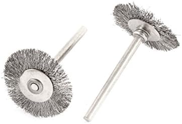 IiVverr Rotary 1 челична жица за накит за полирање на тркала за полирање на сребрени тон 6 парчиња (ротационен 1 '' alambre de