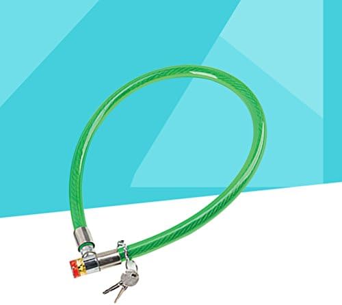 Заклучување на кабел за кабел Абаодам, тешки плетенка од кабел од не'рѓосувачки челик за безбедност на велосипед на отворено