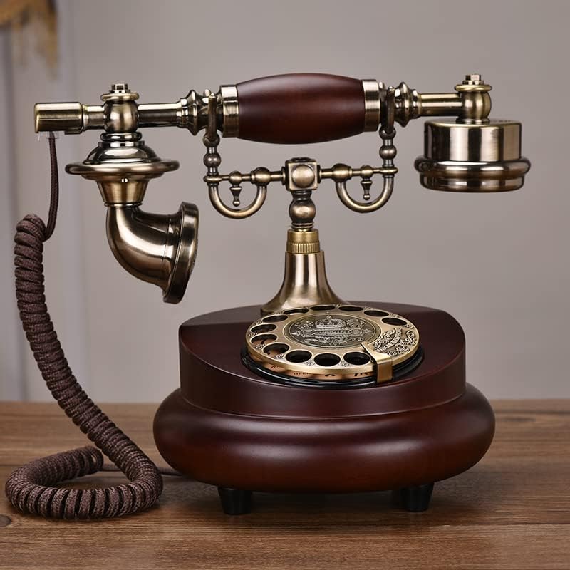 Ротари Телефонски телефон Европски стил Американски класичен биро телефон канцеларија Дома за живеење за украсување на фиксни ретро ретро