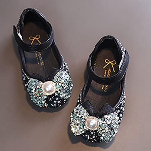Деца чевли модни рамни дно принцези чевли со дијамантски чевли за изведба на чевли бели чевли за мали деца