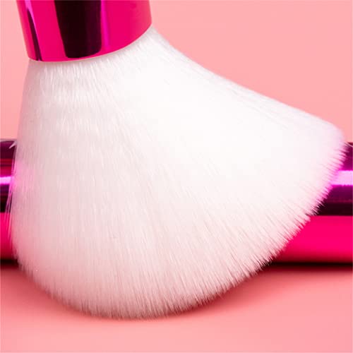 Trexd преносна розова синтетичка коса сочинуваат четки за шминка за шминка