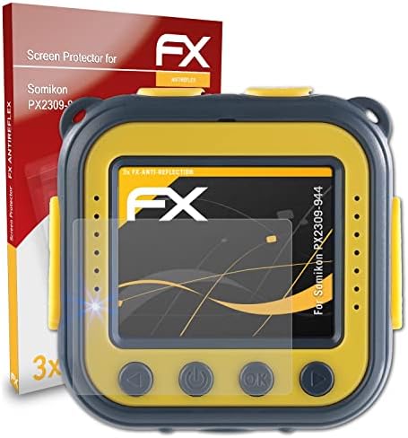 Заштитник на екранот Atfolix компатибилен со Somikon PX2309-944 Филм за заштита на екранот, анти-рефлективен и шок-апсорбирачки FX FX FAST