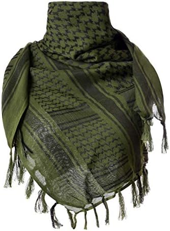 Чинфун памук кефијех тактичка пустинска шамија воена арапска шамија завиткана шемаг