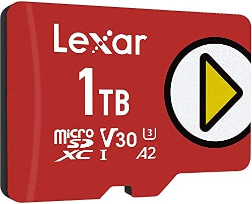 Lxar LMSPLAY001T-BNNNU Play 1tb microSDXC UHS-I Мемориска Картичка До 150mb / s Прочитај 4 Пакет