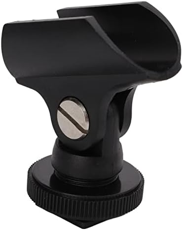 Микрофон Топла Чевли Клип, Универзална Удобен 1.95 см Држач За Микрофон Клип Прилагодливи Пластика ЗА DSLR Камера