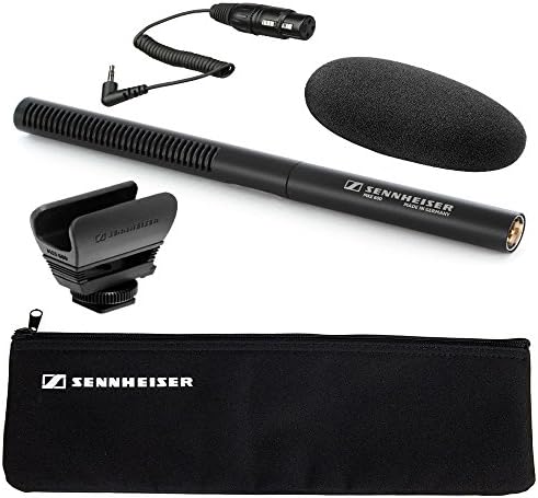 Микрофон на адаптер Sennheiser MKE-600 со пушка со кабел за адаптер Sennheiser KA600