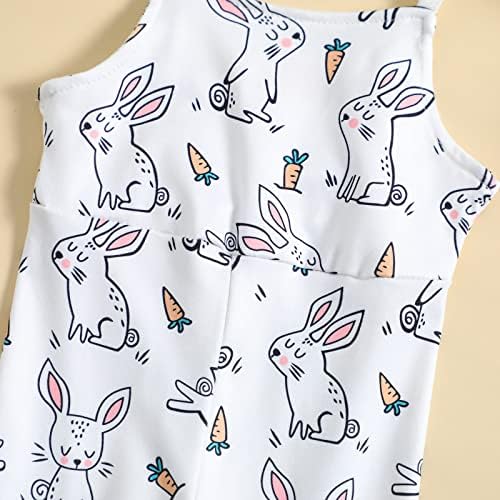 Велигденски облеки за девојки за деца bellвонче на дното на едно парче ромпер бебе симпатично зајаче цветни летни скокови