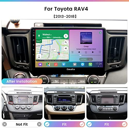 Дасаита 10.2 Автомобил Стерео За Тојота РАВ4 2013 2014 2015 2017 2018 Apple Carplay Android Автоматски Екран На Допир Bluetooth