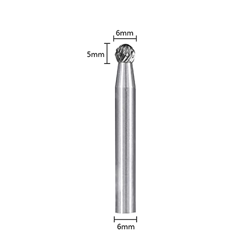 Груни Ротари датотеки 6мм Шанк Тунфрам карбид Burr Bit D Type Double Rotary Burrs за метални алатки за обработка на дрво 1 парчиња