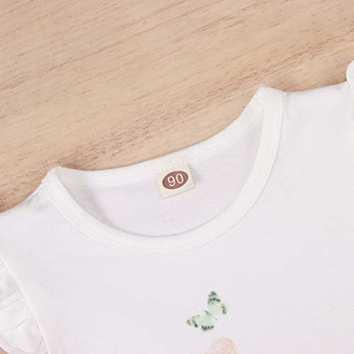 CM C&M Wodro Baby Girl Girl Seastin Bunny облека Облека кратки комплети 2 парчиња со маица + кратки панталони