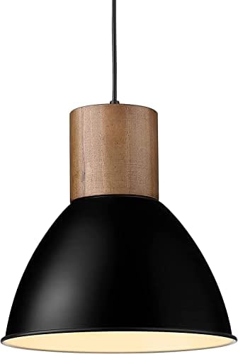 Современ стил црна ламба за приврзоци, шуплива занаетчиска ламба, светло за далечински управувач, ламба управувана со батерија, затемнета светлина,