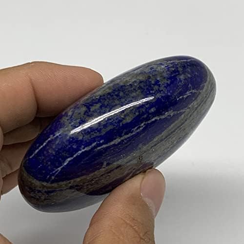 149,8g, 2,7 x2 x1 , природно сино лапис лазули, палм камен, полиран од Авганистан, домашен декор, Б23136