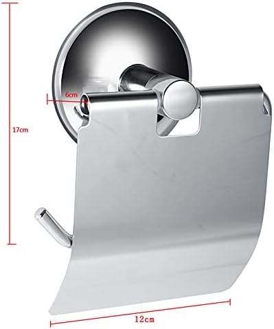 Vifemify 1 парче сет на исклучителен не'рѓосувачки челик бања тоалетот тоалетен wallид монтиран вшмукување хартија држач за држач за ткиво на влага отпорен на 'рѓа отпорн