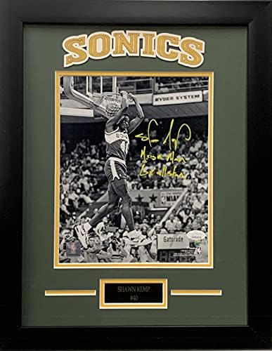 Shawn Kemp Autographed потпишан испишан 8x10 врамена НБА Сиетл Суперсоника ЈСА