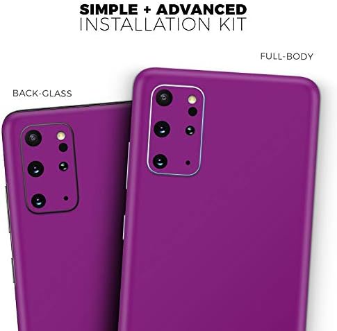 Дизајн Скинц Цврст Темно Виолетов Заштитен Винил Налепница Обвивка На Кожата Компатибилен Со Samsung Galaxy S20