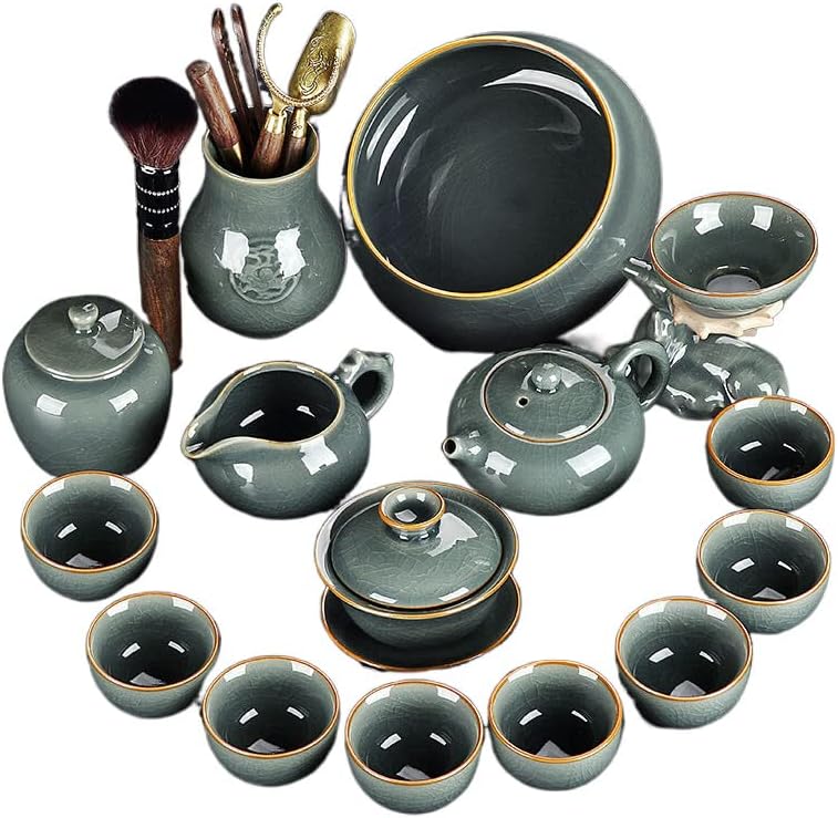 Кунг Фу чај сет дома светло луксузен чајник со високо-end teacup 功夫 茶具 套装 家用 高档 茶杯 茶壶 茶壶