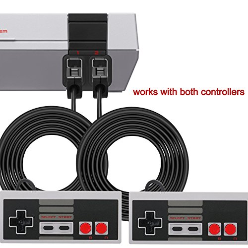 2 пакувања 6,5ft SNES класичен мини продолжение кабел за кабелски жици за продолжение за супер Nintendo SNES Classic Mini Edition и NES Classic Mini Edition
