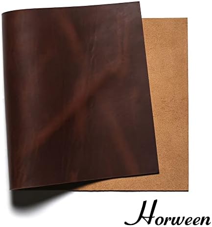 Кожени панел Horween Cavalier, Каролина Браун, повеќе големини и тегови